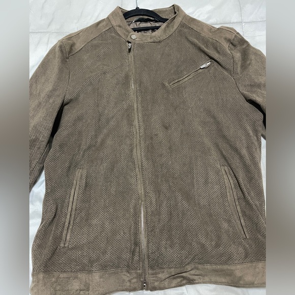 Zara Man Brown Suede Jacket - Picture 2 of 6